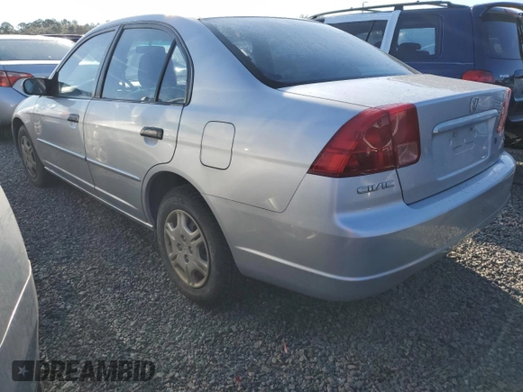 2001 Honda Civic LX with VIN 2HGES16531H595630, listed as a Copart auction lot 74149774 with 50,704 mi miles and Salvage Title. Bid and sale history available at carsss.com. Image 2.
