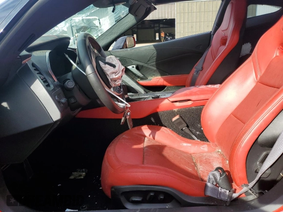 2014 Chevrolet Corvette 2LT with VIN 1G1YD2D77E5104112, listed as a Copart auction lot 51933505 with Not provided miles and Salvage title. Bid and sale history available at DreamBid. Image 7.