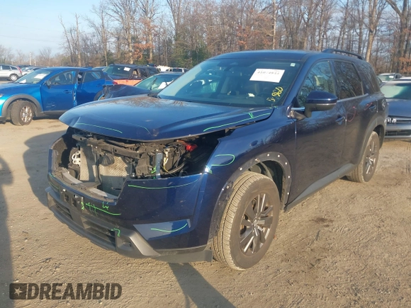 2022 Nissan Pathfinder SV with VIN 5N1DR3BA2NC216478, listed as a IAAI auction lot 41074844 with 58,243 mi miles and . Bid and sale history available at DreamBid. Image 17.