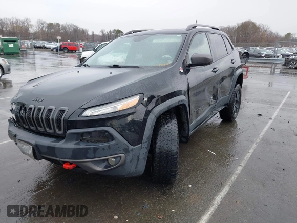2016 Jeep Cherokee Trailhawk with VIN 1C4PJMBS5GW304062, listed as a IAAI auction lot 41756813 with 112,671 mi miles. Bid and sale history available at carsss.com. Image 2.
