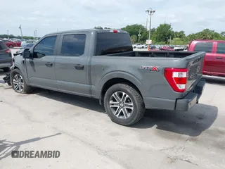 2021 Ford F-150 XL with VIN 1FTEW1CP3MFA80786, listed as a IAAI auction lot 42061952 with 32,071 mi miles. Bid and sale history available at carsss.com. Image 3.