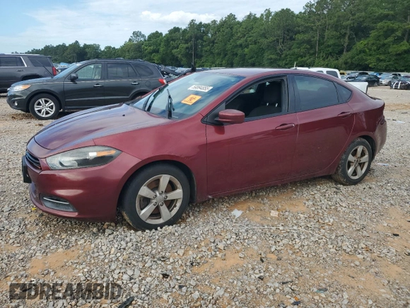 2015 Dodge Dart SXT with VIN 1C3CDFBB8FD319803, listed as a Copart auction lot 59894855 with 96,761 mi miles and Salvage title. Bid and sale history available at DreamBid. Image 1.