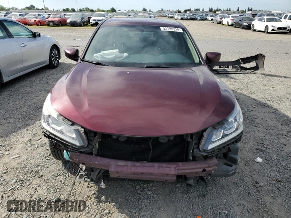 2017 Honda Accord Sedan LX with VIN 1HGCR2F3XHA133288, listed as a Copart auction lot 52798215 with 99,637 mi miles and Salvage Title. Bid and sale history available at carsss.com. Image 5.