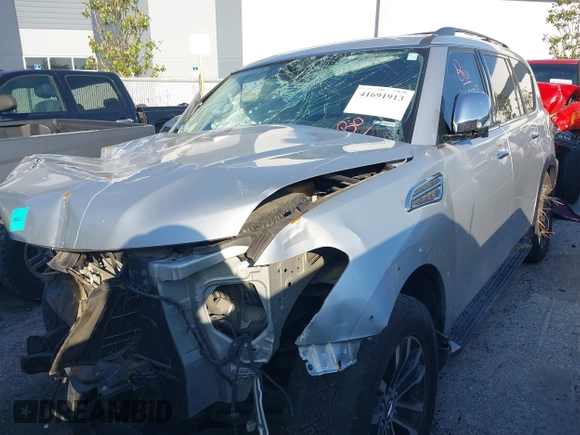 2018 Nissan Armada SV with VIN JN8AY2ND7J9058404, listed as a IAAI auction lot 41691913 with 118,704 mi miles. Bid and sale history available at carsss.com. Image 17.