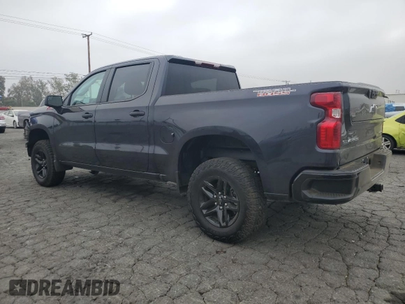 2024 Chevrolet Silverado 1500 Custom Trail Boss with VIN 3GCPDCEK6RG301024, listed as a Copart auction lot 76418164 with 5,684 mi miles and Salvage Title. Bid and sale history available at carsss.com. Image 2.