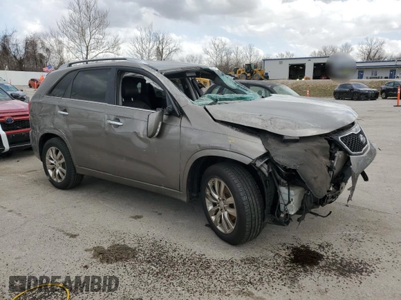 2012 Kia Sorento SX with VIN 5XYKW4A24CG243176, listed as a Copart auction lot 49816515 with 186,540 mi miles and Salvage Title. Bid and sale history available at carsss.com. Image 4.