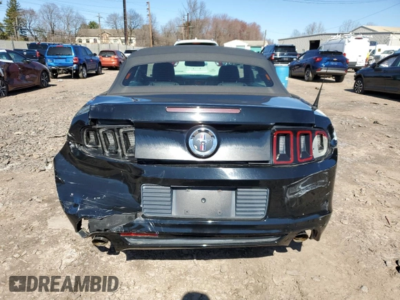 2014 Ford Mustang V6 with VIN 1ZVBP8EM6E5261560, listed as a Copart auction lot 50391185 with 60,700 mi miles and Salvage Title. Bid and sale history available at carsss.com. Image 6.