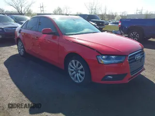 2013 Audi A4 Premium with VIN WAUAFAFL4DN042543, listed as a IAAI auction lot 41992272 with 111,196 mi miles. Bid and sale history available at carsss.com. Image 1.