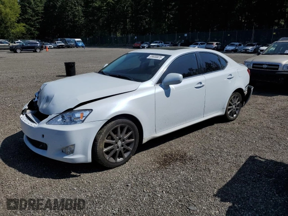 2008 Lexus IS 250 with VIN JTHCK262782023852, listed as a Copart auction lot 55658825 with 160,506 mi miles and Salvage Title. Bid and sale history available at carsss.com. Image 1.