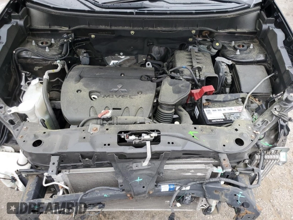 2016 Mitsubishi Outlander SE with VIN JA4AP3AW3GZ050007, listed as a Copart auction lot 53464095 with 47,809 mi miles and Salvage title. Bid and sale history available at DreamBid. Image 11.