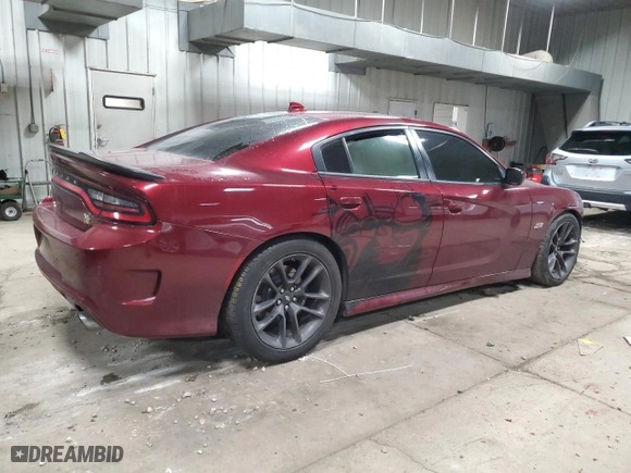 2020 Dodge Charger Scat Pack with VIN 2C3CDXGJ8LH254617, listed as a Copart auction lot 46857755 with 64,581 mi miles and Salvage Title. Bid and sale history available at carsss.com. Image 3.