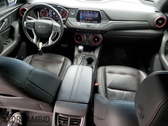2020 Chevrolet Blazer RS с VIN 3GNKBERS8LS575827, выставлен на аукционе Copart как лот 56800715 с пробегом 77 424 миль миль и Списание • Salvage title. История ставок и продаж доступна на DreamBid. Изображение 8.