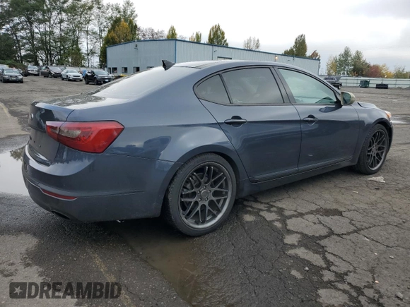 2014 Kia Cadenza Premium with VIN KNALN4D75E5123328, listed as a Copart auction lot 77590774 with 70,414 mi miles and Salvage Title. Bid and sale history available at carsss.com. Image 3.