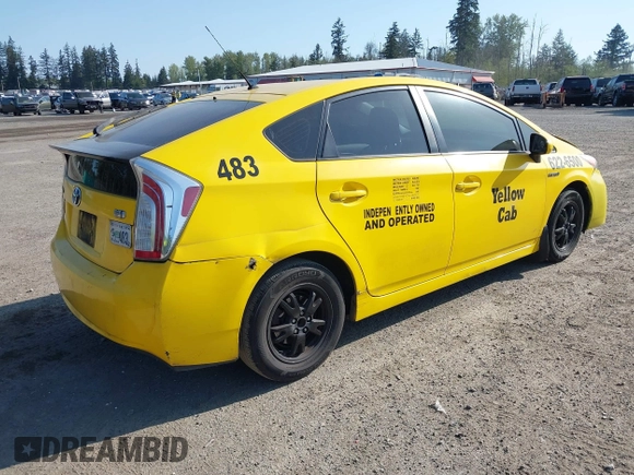 2013 Toyota Prius One with VIN JTDKN3DU1D5596253, listed as a IAAI auction lot 42118611 with 347,478 mi miles and . Bid and sale history available at DreamBid. Image 4.