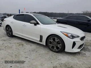 2020 Kia Stinger GT-Line with VIN KNAE15LA7L6084725, listed as a Copart auction lot 86960634 with 92,929 mi miles and Salvage Title. Bid and sale history available at carsss.com. Image 4.