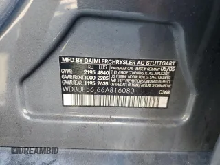 2006 Mercedes-Benz E 350 with VIN WDBUF56J66A816080, listed as a Copart auction lot 44451075 with 240,237 mi miles and Salvage Title. Bid and sale history available at DreamBid. Image 14.