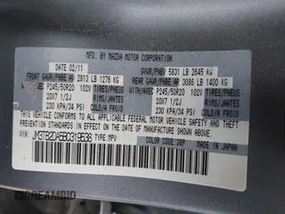 2011 Mazda CX-9 Grand Touring z VIN JM3TB2DA5B0319538, wystawiony jako IAAI lot #42429157 z przebiegiem 88 321 mil mil oraz . Historia ofert i sprzedaży dostępna na DreamBid. Obrazek 9.