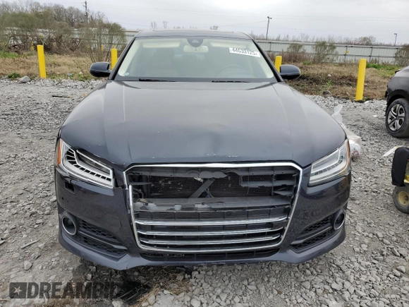 2017 Audi A8 z VIN WAU44AFD9HN002783, wystawiony jako Copart lot #44633125 z przebiegiem 110 066 mil mil oraz Szkoda całkowita • Salvage title. Historia ofert i sprzedaży dostępna na DreamBid. Obrazek 5.