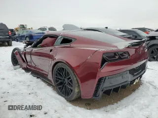 2018 Chevrolet Corvette Grand Sport 2LT with VIN 1G1YX2D70J5100047, listed as a Copart auction lot 84485544 with 0 mi miles and Salvage Title. Bid and sale history available at carsss.com. Image 2.