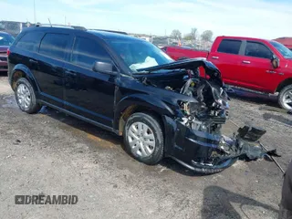 2017 Dodge Journey SE z VIN 3C4PDCAB2HT698940, wystawiony jako IAAI lot #41843176 z przebiegiem 141 499 mil mil oraz . Historia ofert i sprzedaży dostępna na DreamBid. Obrazek 1.