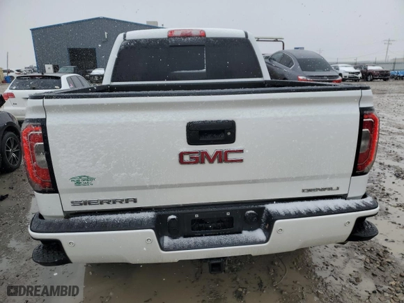 2018 GMC Sierra 1500 Denali with VIN 3GTU2PEJ4JG109628, listed as a Copart auction lot 46085925 with 99,575 mi miles and Salvage Title. Bid and sale history available at carsss.com. Image 6.
