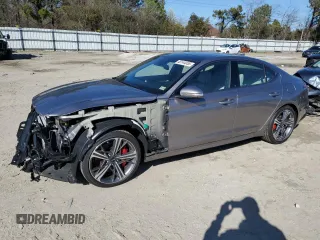 2024 Genesis G70 2.5T with VIN KMTG34SCXRU141685, listed as a Copart auction lot 48144055 with 62 mi miles and Salvage title. Bid and sale history available at DreamBid. Image 1.