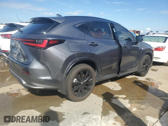2023 Lexus NX with VIN JTJKKCFZ3P2017316, listed as a Copart auction lot 73752814 with 13,125 mi miles and Salvage Title. Bid and sale history available at carsss.com. Image 3.