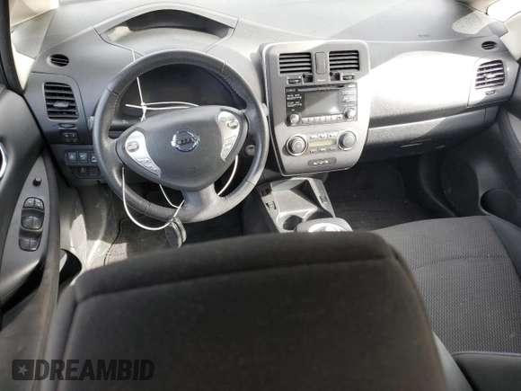 2015 Nissan LEAF SV with VIN 1N4AZ0CP1FC323120, listed as a Copart auction lot 50378055 with 26,612 mi miles and Salvage Title. Bid and sale history available at carsss.com. Image 8.