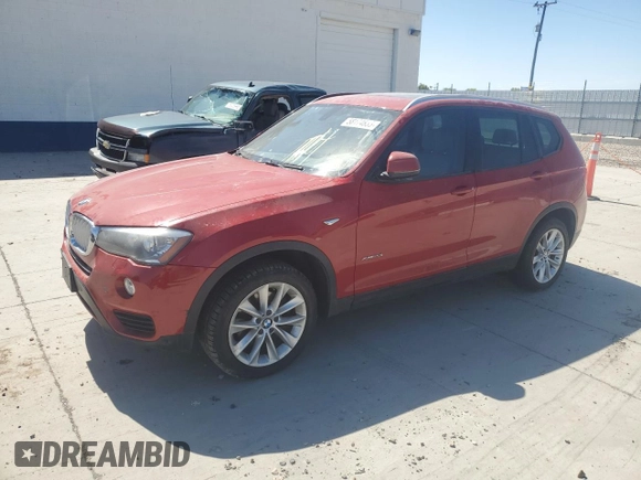 2015 BMW X3 xDrive28i z VIN 5UXWX9C56F0D48123, wystawiony jako Copart lot #58174835 z przebiegiem Nie podano mil oraz Tytuł czysty. Historia ofert i sprzedaży dostępna na DreamBid. Obrazek 1.