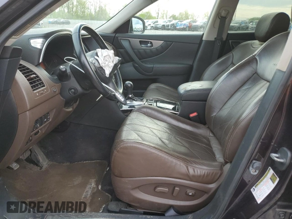 2011 Infiniti FX with VIN JN8AS1MW9BM733523, listed as a Copart auction lot 56670815 with 105,195 mi miles and Salvage title. Bid and sale history available at DreamBid. Image 7.