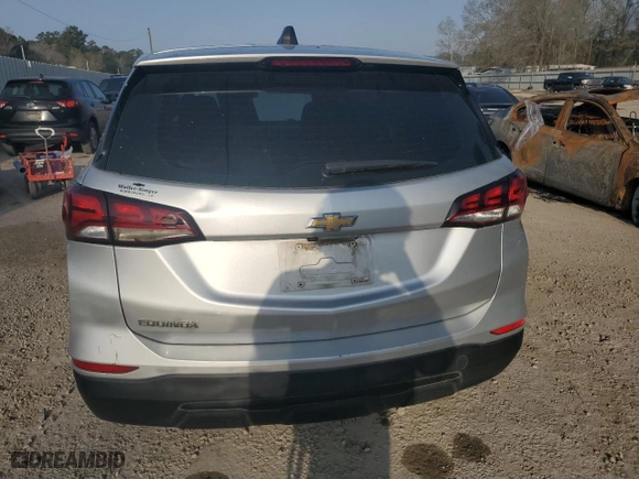 2022 Chevrolet Equinox LS with VIN 3GNAXHEV0NS110668, listed as a Copart auction lot 48134315 with 109,022 mi miles and Salvage Title. Bid and sale history available at carsss.com. Image 6.