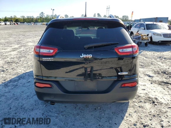2018 Jeep Cherokee Latitude Plus with VIN 1C4PJLLB8JD509791, listed as a Copart auction lot 53242355 with 46,973 mi miles and Salvage Title. Bid and sale history available at carsss.com. Image 6.