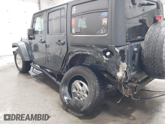 2018 Jeep Wrangler JK Unlimited Sport with VIN 1C4BJWDG9JL890272, listed as a IAAI auction lot 41551844 with 77,655 mi miles. Bid and sale history available at carsss.com. Image 6.