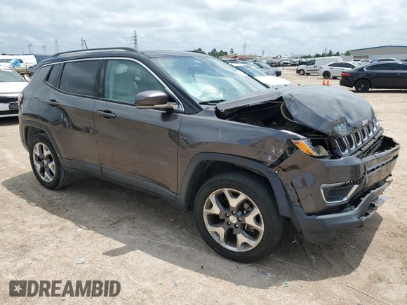 2018 Jeep Compass Limited with VIN 3C4NJCCB2JT204109, listed as a Copart auction lot 53953215 with 94,566 mi miles and Salvage Title. Bid and sale history available at carsss.com. Image 4.
