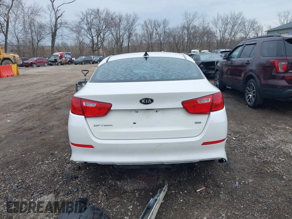 2015 Kia Optima LX with VIN KNAGM4A72F5654352, listed as a IAAI auction lot 41706156 with 119,000 mi miles. Bid and sale history available at carsss.com. Image 17.