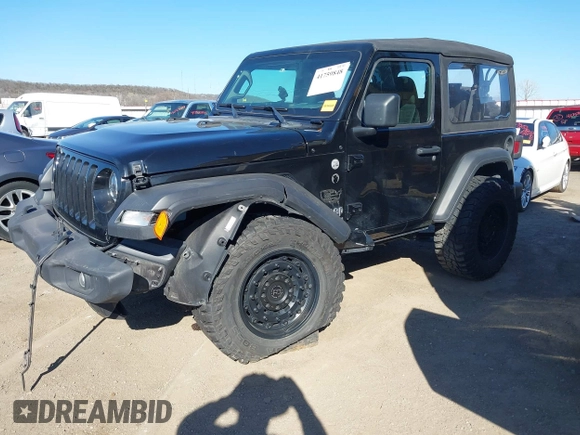 2021 Jeep Wrangler Sport with VIN 1C4GJXAG8MW559296, listed as a IAAI auction lot 41759848 with 47,374 mi miles and . Bid and sale history available at DreamBid. Image 17.
