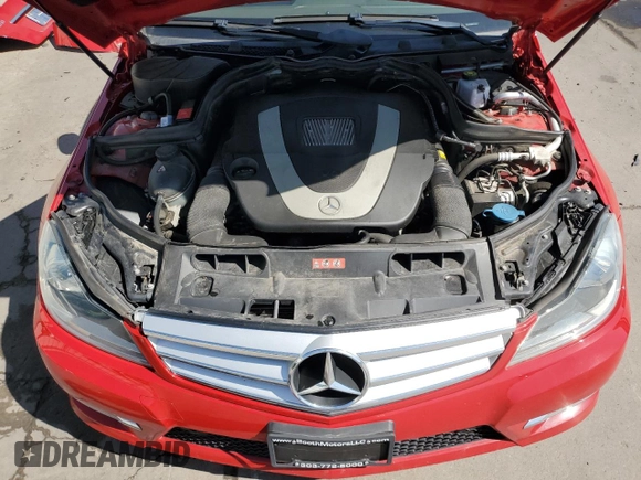 2012 Mercedes-Benz C 300 Sport with VIN WDDGF8BB0CA690265, listed as a Copart auction lot 71020524 with 102,201 mi miles and Salvage title. Bid and sale history available at DreamBid. Image 11.