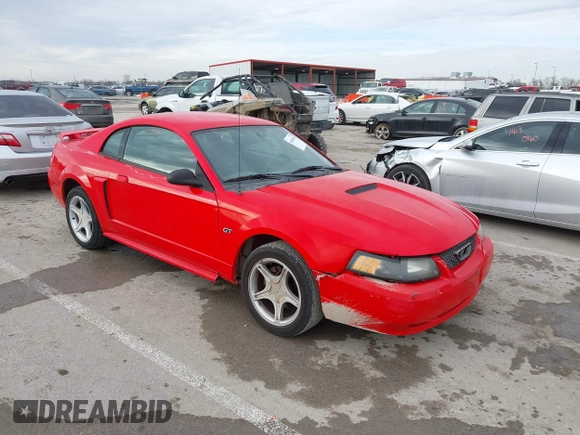 2001 Ford Mustang GT Deluxe with VIN 1FAFP42X71F205746, listed as a IAAI auction lot 41665046 with 1 mi miles. Bid and sale history available at carsss.com. Image 1.