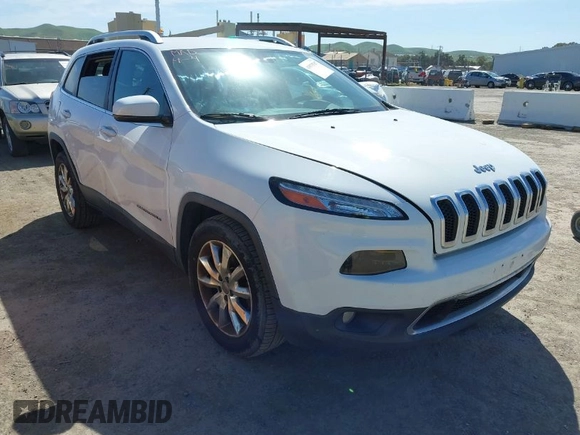 2016 Jeep Cherokee Limited with VIN 1C4PJLDB3GW221804, listed as a IAAI auction lot 41975767 with 126,883 mi miles. Bid and sale history available at carsss.com. Image 1.