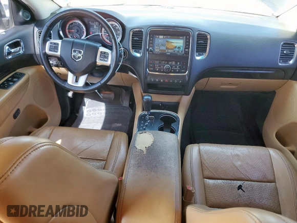 2011 Dodge Durango Citadel with VIN 1D4SD5GT7BC613523, listed as a Copart auction lot 57176925 with 174,702 mi miles and Salvage title. Bid and sale history available at DreamBid. Image 8.