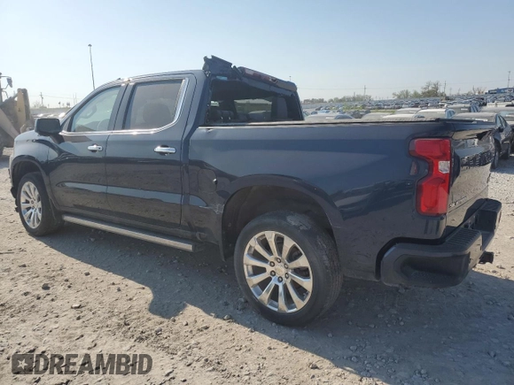 2022 Chevrolet Silverado 1500 High Country with VIN 1GCUYHED4NZ235024, listed as a Copart auction lot 87676305 with 44,990 mi miles and Salvage Title. Bid and sale history available at DreamBid. Image 2.