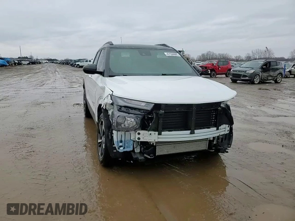 2022 Chevrolet TrailBlazer RS with VIN KL79MUSL4NB082057, listed as a Copart auction lot 47556905 with 23,567 mi miles and Salvage Title. Bid and sale history available at DreamBid. Image 14.