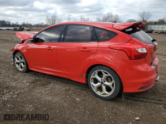 2014 Ford Focus ST with VIN 1FADP3L92EL397487, listed as a Copart auction lot 50367105 with 90,495 mi miles and Salvage Title. Bid and sale history available at carsss.com. Image 2.