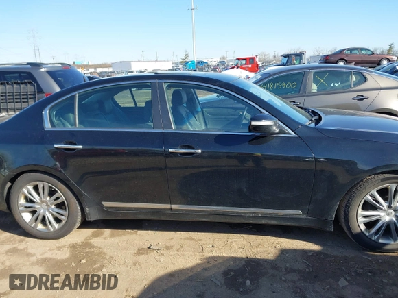 2011 Hyundai Genesis with VIN KMHGC4DF0BU114549, listed as a IAAI auction lot 41824114 with 142,970 mi miles. Bid and sale history available at carsss.com. Image 12.