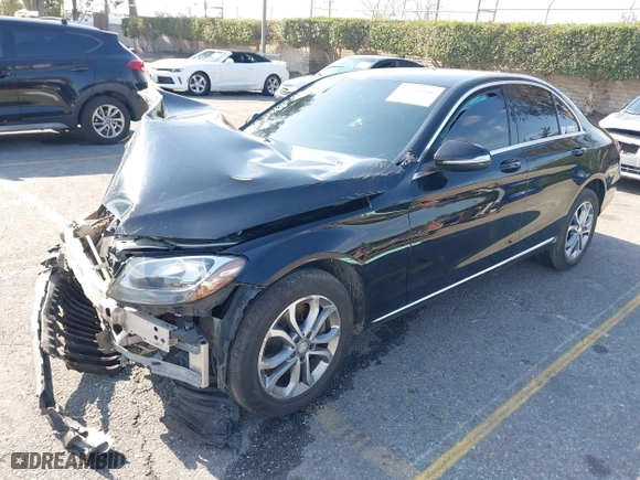 2015 Mercedes-Benz C-Class C 300 with VIN 55SWF4JB9FU058522, listed as a IAAI auction lot 41446546 with 1 mi miles. Bid and sale history available at carsss.com. Image 16.