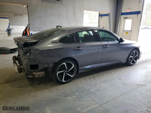 2020 Honda Accord Sedan Sport with VIN 1HGCV1F39LA075124, listed as a Copart auction lot 50958635 with 64,756 mi miles and Salvage Title. Bid and sale history available at carsss.com. Image 3.