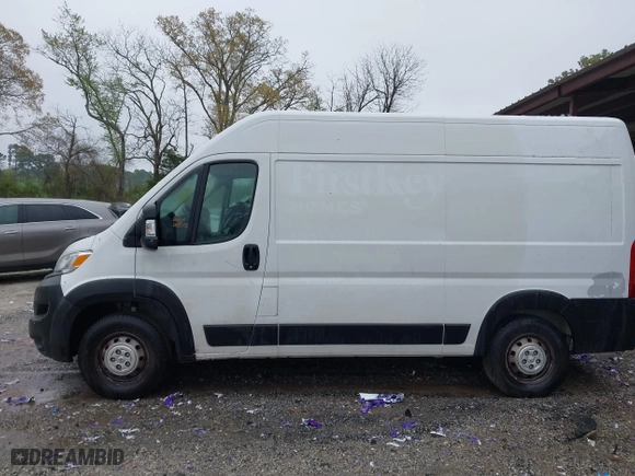 2023 Ram ProMaster Cargo Van with VIN 3C6LRVBG1PE547927, listed as a IAAI auction lot 41900633 with 25,030 mi miles. Bid and sale history available at carsss.com. Image 14.