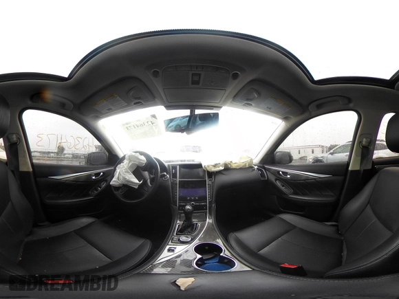 2015 Infiniti Q50 Premium with VIN JN1BV7APXFM358127, listed as a IAAI auction lot 42364173 with 97,512 mi miles and . Bid and sale history available at DreamBid. Image 18.