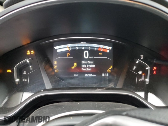 2020 Honda CR-V EX with VIN 5J6RW2H51LA013558, listed as a Copart auction lot 78748744 with 52,055 mi miles and Salvage Title. Bid and sale history available at DreamBid. Image 9.