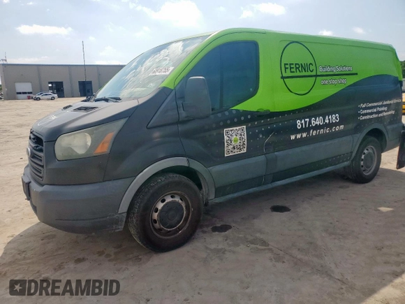 2015 Ford Transit Cargo with VIN 1FTNE1ZM6FKA10483, listed as a Copart auction lot 60918755 with 333,904 mi miles and Salvage title. Bid and sale history available at DreamBid. Image 1.